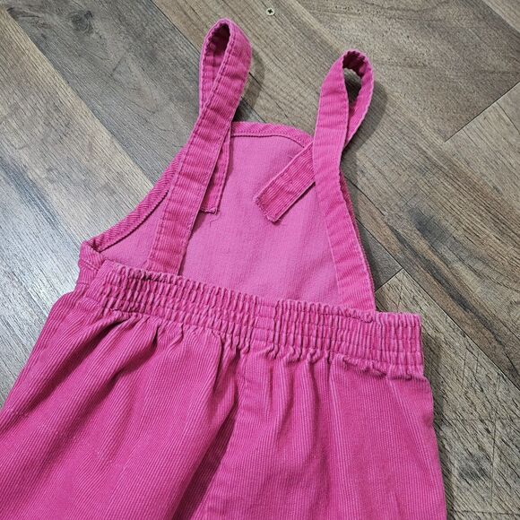 Vintage JCPenney Pink subtle corduroy overalls with adjusrable button straps 3T - Picture 8 of 8